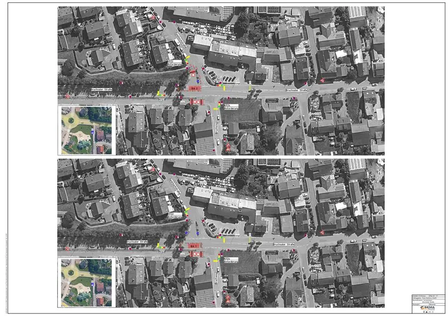 Verkehrszeichenplan Gondelsheim, Bruchsaler Straße